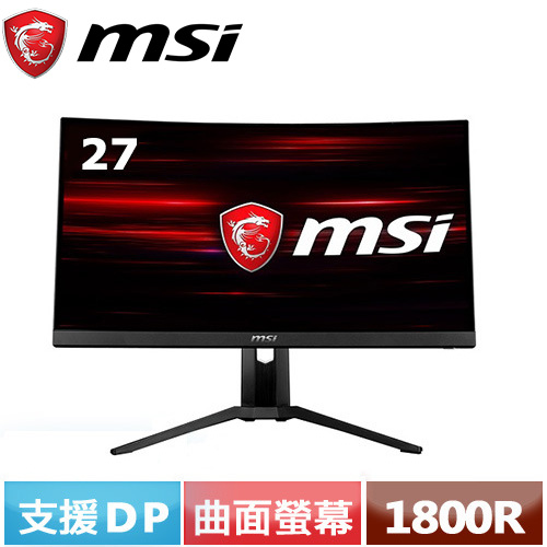 MSI微星27 型Optix MAG271CR 曲面電競螢幕-LCD/LED液晶螢幕專館
